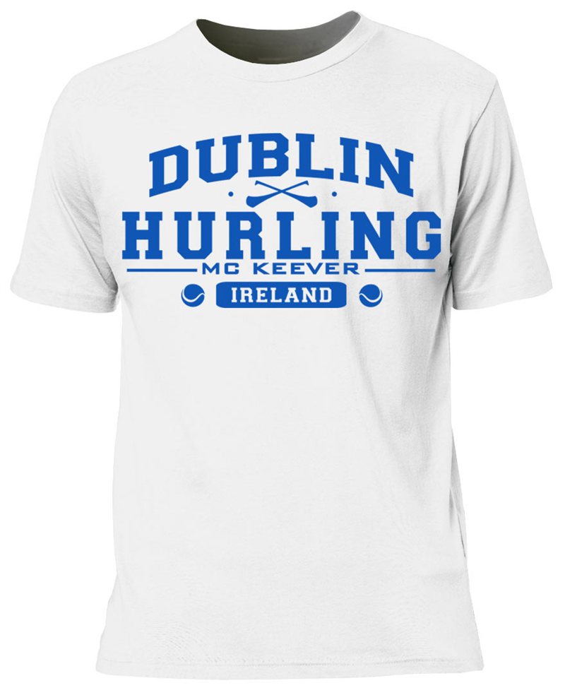 Mc Keever Dublin Hurling GAA Supporters Tee - Mens - White