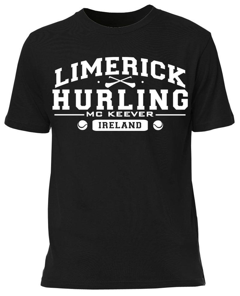 Mc Keever Limerick Hurling GAA Supporters Tee - Mens - Black