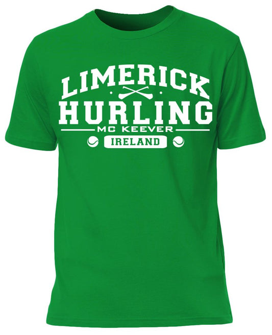Mc Keever Limerick Hurling GAA Supporters Tee - Mens - Green