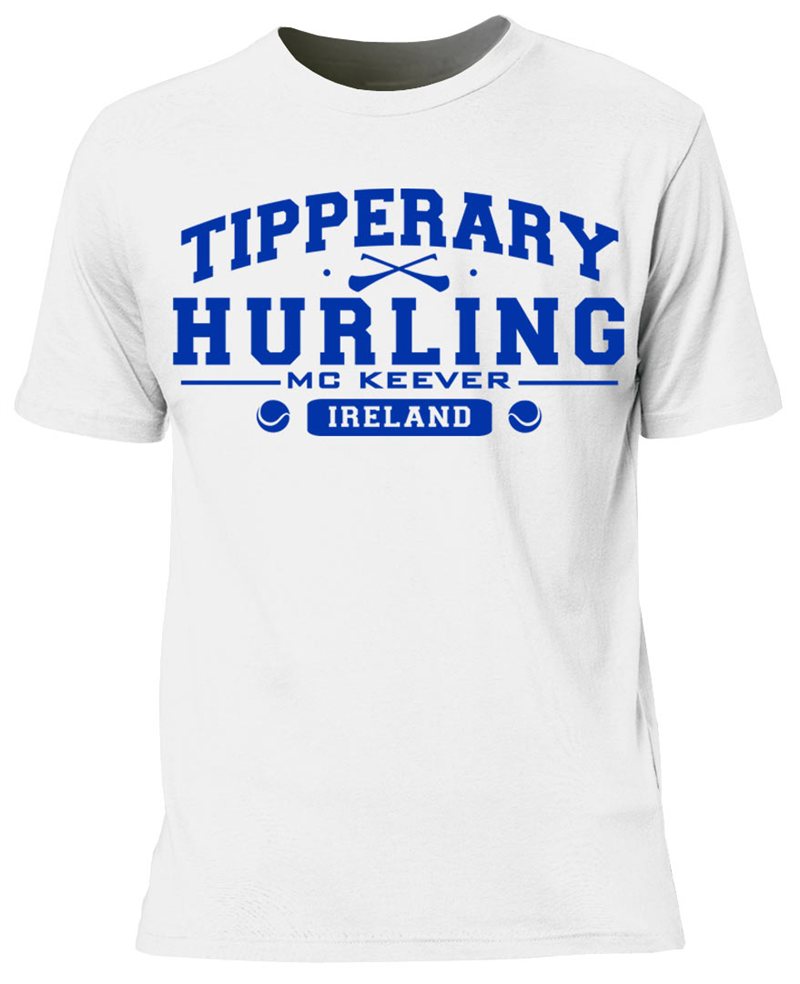 Mc Keever Tipperary Hurling GAA Supporters Tee - Mens - White