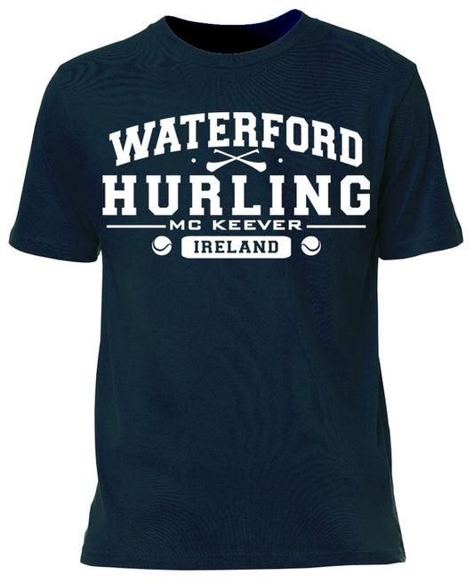 Mc Keever Waterford Hurling GAA Supporters Tee - Mens - Navy