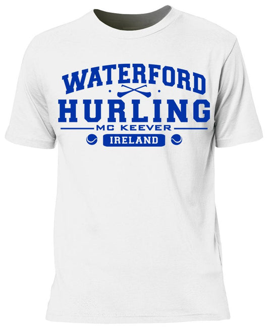 Mc Keever Waterford Hurling GAA Supporters Tee - Mens - White
