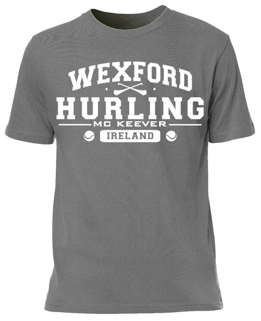 Mc Keever Wexford Hurling GAA Supporters Tee - Mens - Grey