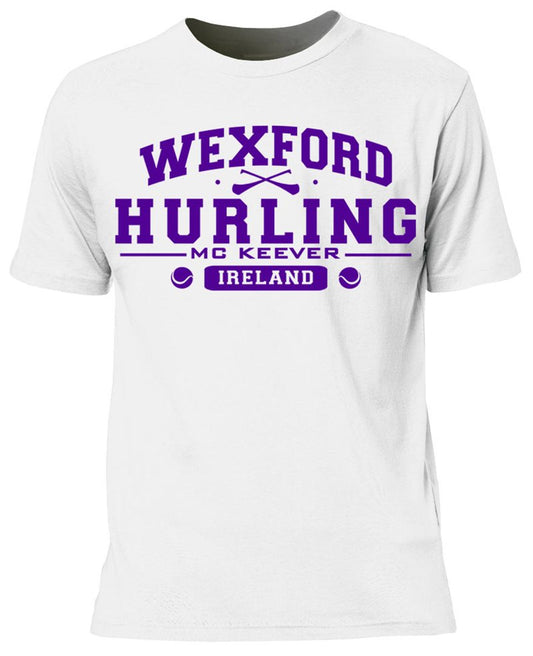Mc Keever Wexford Hurling GAA Supporters Tee - Mens - White