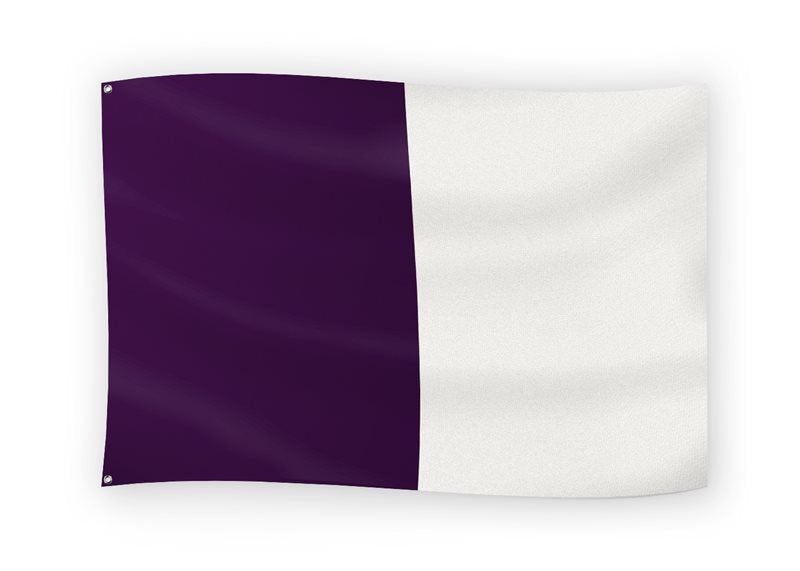 The GAA Store Purple/White Half and Half Flag