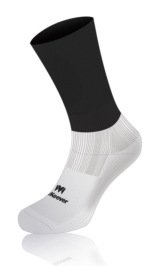 Mc Keever Pro Mid Plain Socks - Adult - Black/White