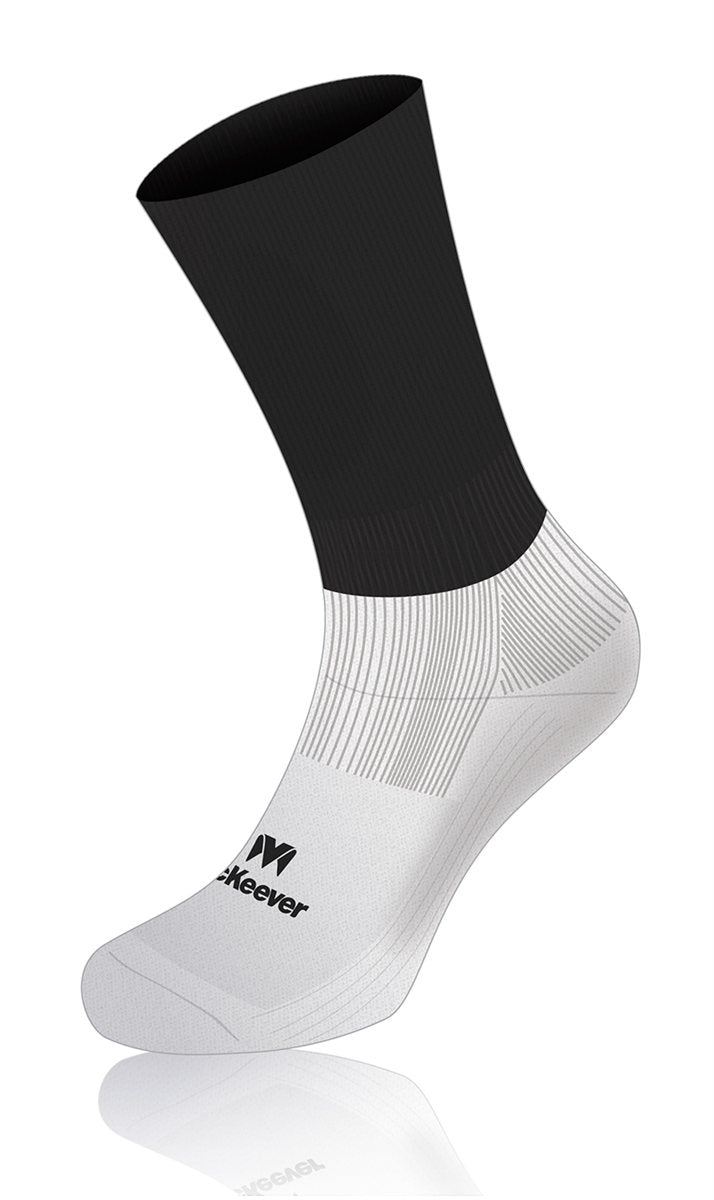 Mc Keever Pro Mid Plain Socks - Youth - Black/White