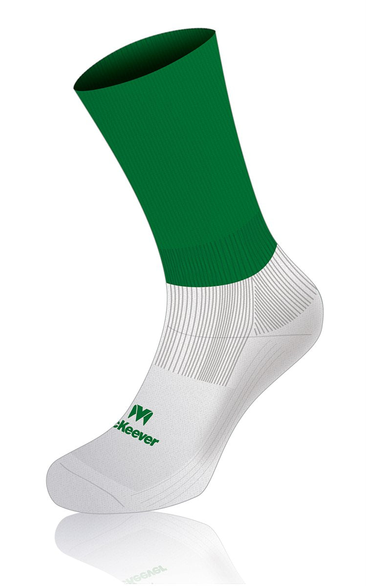 Mc Keever Pro Mid Plain Socks - Adult - Green/White