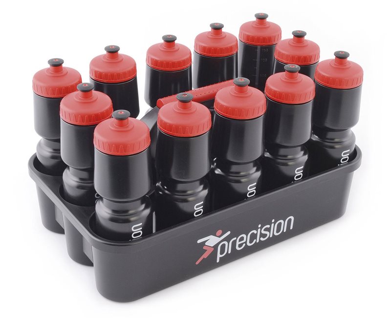 Precision Training Water Bottle Set Carrier & 12 Bottles