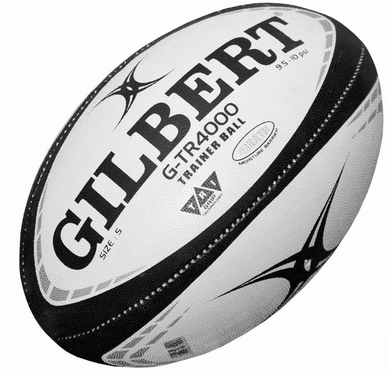 Gilbert G-TR4000 Training Rugby Ball - White/Black