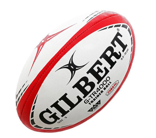 Gilbert G-TR4000 Training Rugby Ball - White/Red