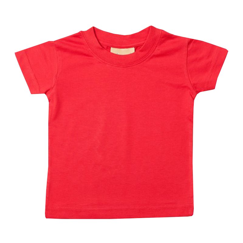 Larkwood Baby Plain Tee - Red
