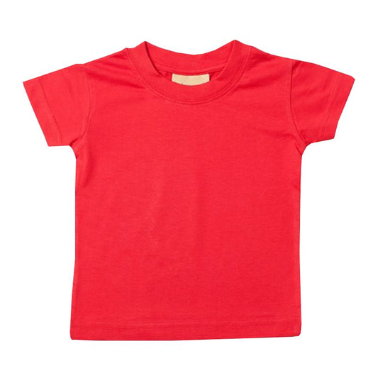 Larkwood Baby Plain Tee - Red