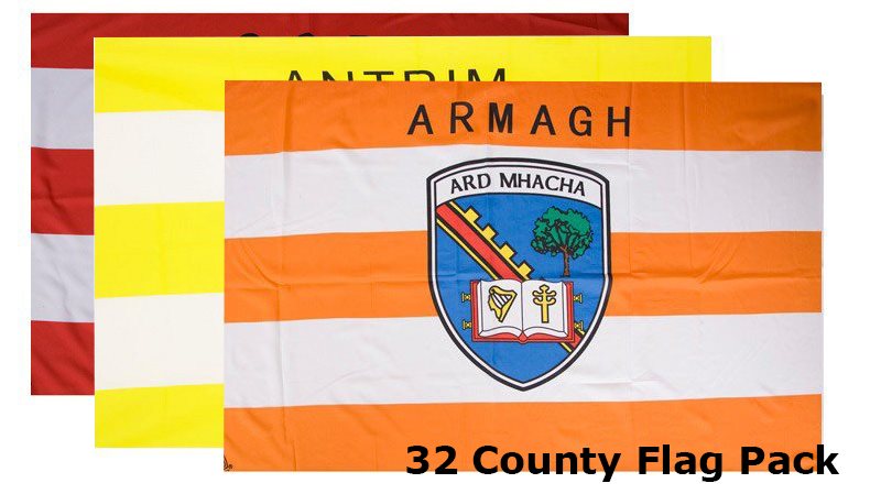 The GAA Store 32 County GAA Flag Pack