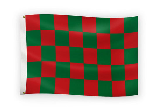 The GAA Store Red/Green 5' x 3' Chequered Flag