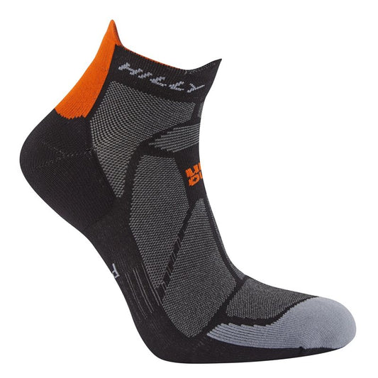 Hilly Marathon Fresh Socklet - Mens - Grey/Orange/Black