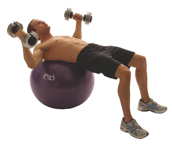 Fitness Mad Studio Pro Burst-Resistant Swiss Ball and Pump (55CM)