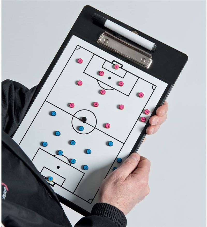 Precision Training Soccer Coaches Double Sided Tactics Clipboard