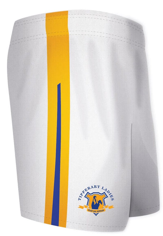Mc Keever Tipperary Ladies LGFA Official Shorts - Adult - White