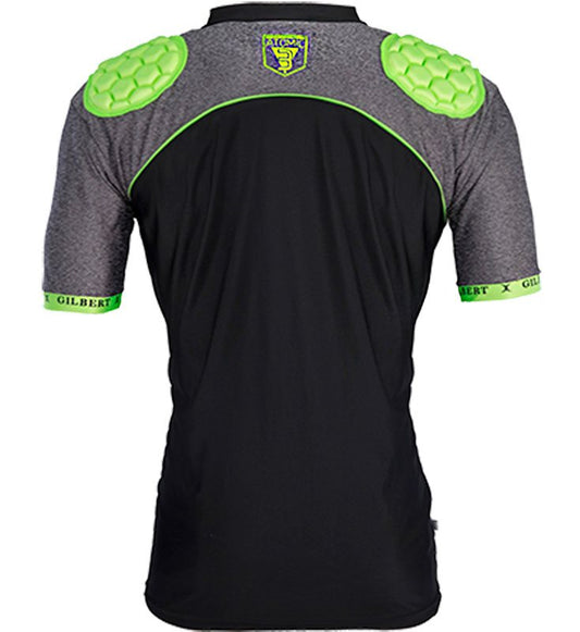 Gilbert Atomic V3 Body Armour Rugby Vest - Youth - Black/Volt