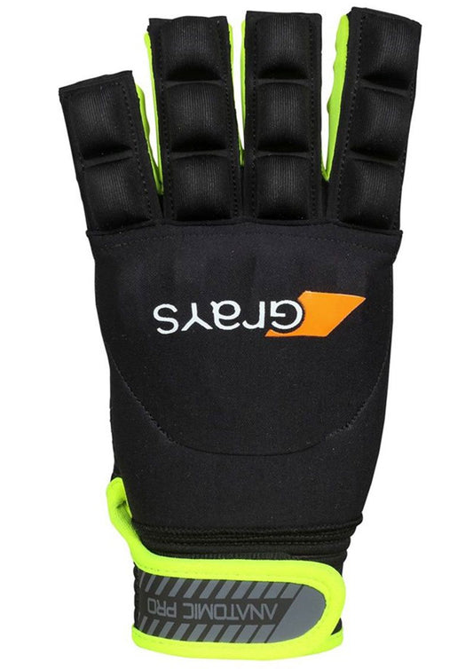 Grays Hurling / Hockey Anatomic Pro Glove Left Hand - Black/Neon Yellow