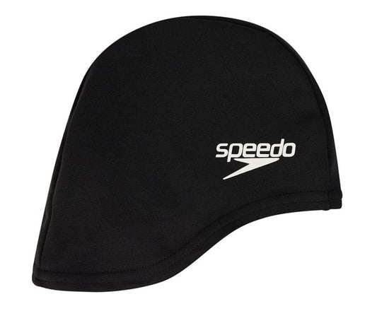 Speedo Polyester Swim Cap - Youth - Black