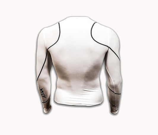 Atak Compression Top - Youth - White
