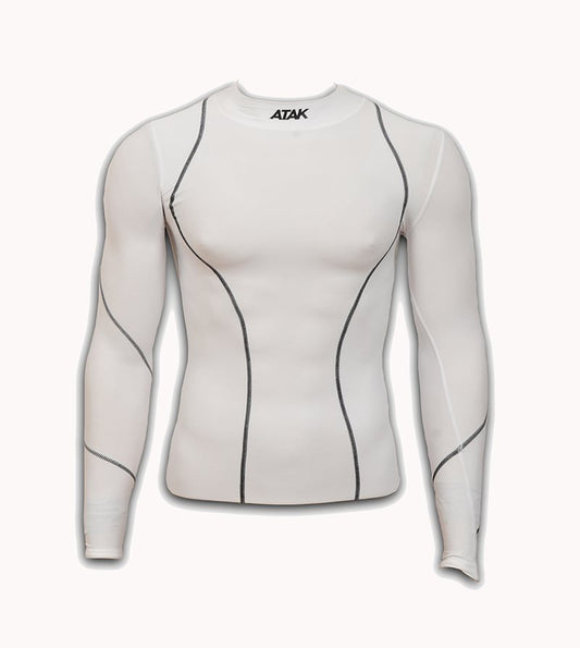 Atak Compression Top - Youth - White