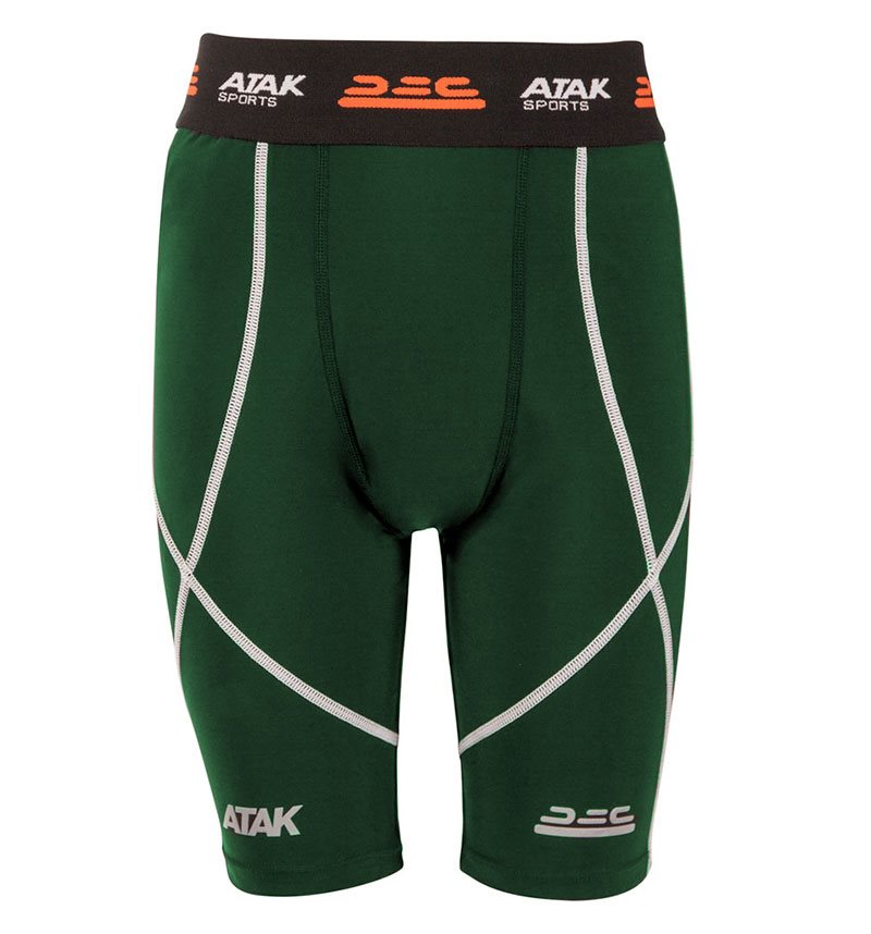Atak Compression Shorts - Youth - Green