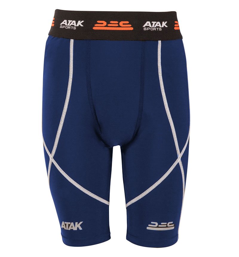 Atak Compression Shorts - Youth - Royal Blue