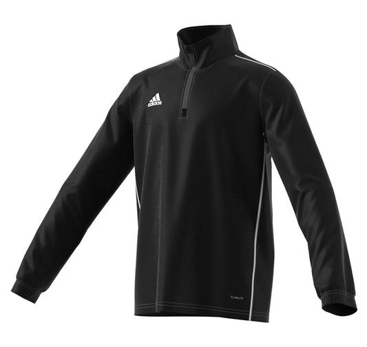 adidas Core 18 1/4 Zip Training Top - Youth - Black/White