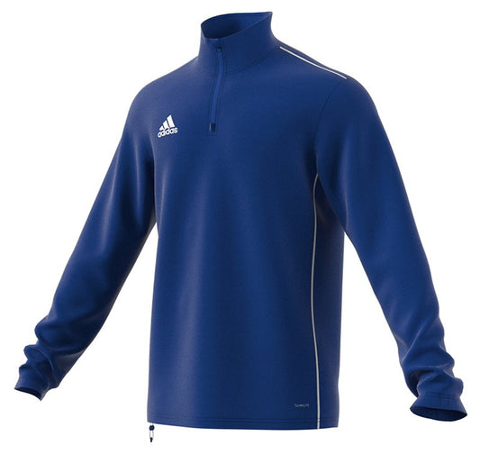 adidas Core 18 1/4 Zip Training Top - Adult - Bold Blue/White