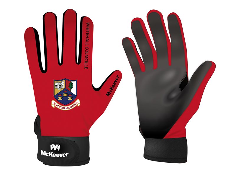 Mc Keever Whitehall Colmcille GAA Gloves - Youth - Red/Black