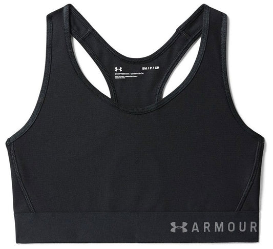 Under Armour Armour Mid Keyhole Sports Bra - Womens - Black