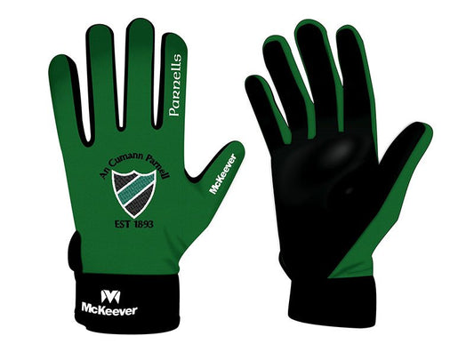 Mc Keever Parnells GAA Crested Gloves - Adult - Green