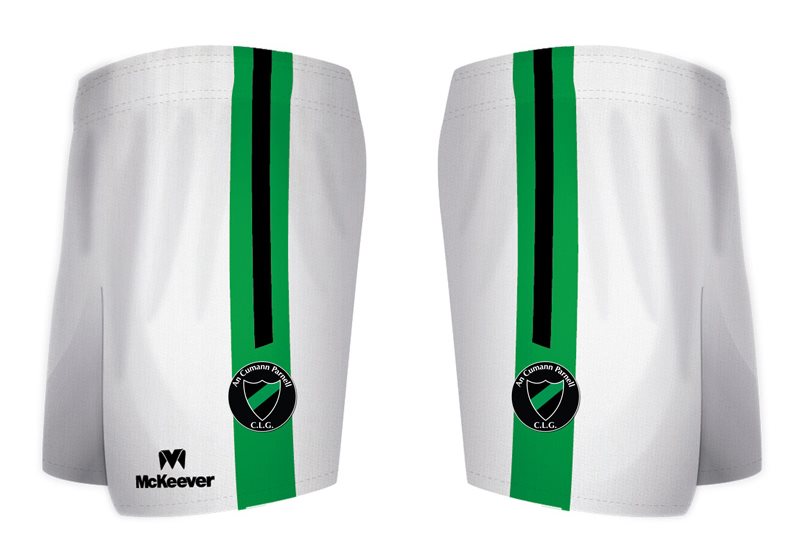 Mc Keever Parnells GAA Shorts - Adult - White