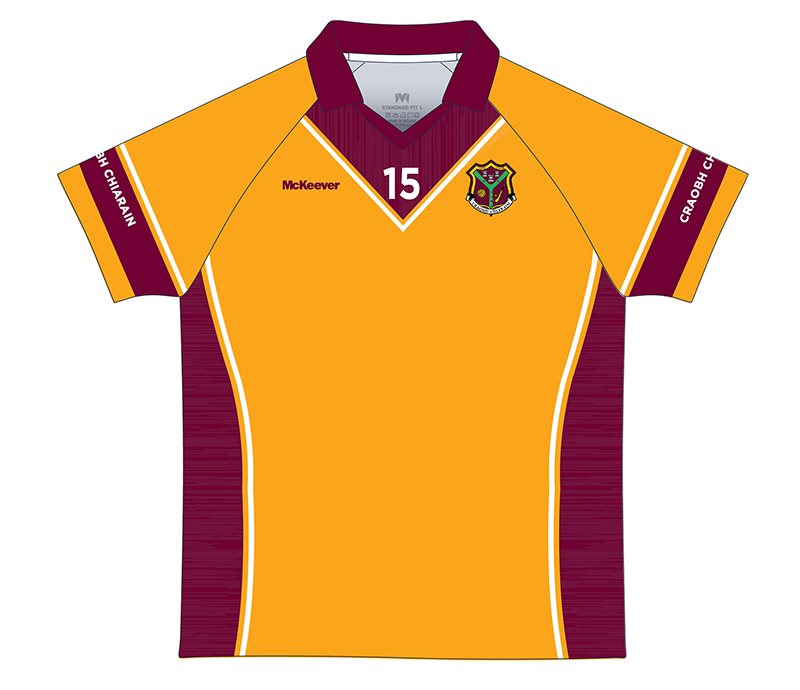 Mc Keever Craobh Chiarain GAA Jersey - Adult - Maroon/Gold