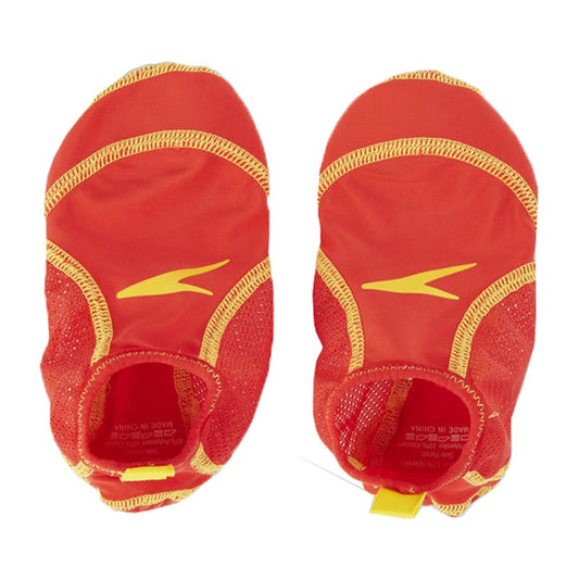 Speedo Pool Sock - Youth - Yellow/Red