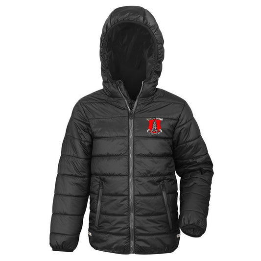 The GAA Store Aughrim Camogie Core Padded Jacket - Youth - Black