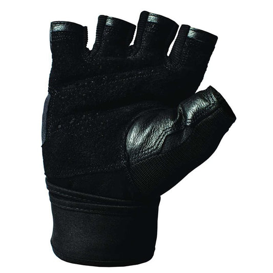 Harbinger Pro Wrist Wrap Weight Lifting Gloves - Adult - Black