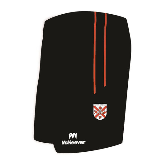 Mc Keever Clann Eireann GAA Shorts - Youth - Black/Orange