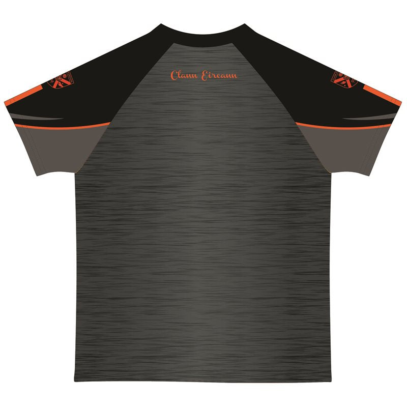 Mc Keever Clann Eireann GAA Training Jersey - Youth - Charcoal/Black/Orange