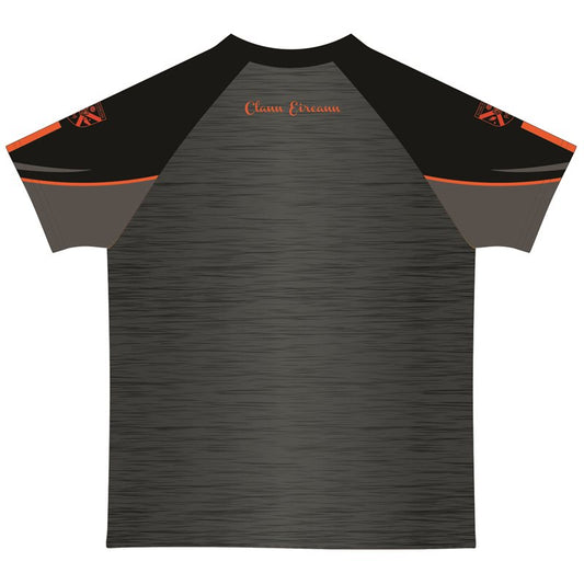 Mc Keever Clann Eireann GAA Training Jersey - Youth - Charcoal/Black/Orange