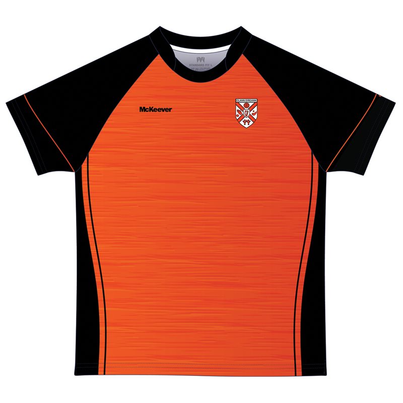 Mc Keever Clann Eireann GAA Training Jersey - Youth - Orange/Black