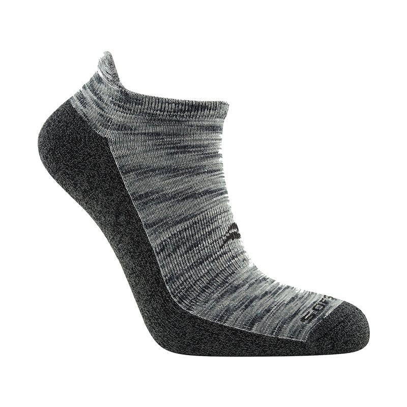 SofSole Multi Sport Low Cut Cushion Socks - Mens - White Blue/Grey/Red