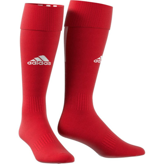 adidas Santos 18 3 Stripe Football Socks - Youth - Power Red/White