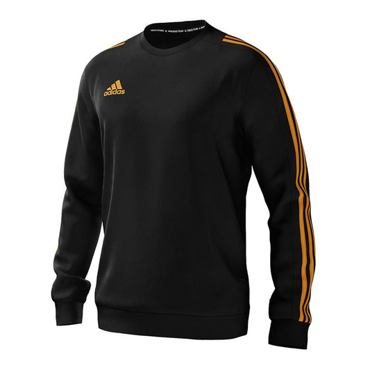 adidas Mi Team 18 Sweat Top - Mens - Black/Black/Collegiate Gold