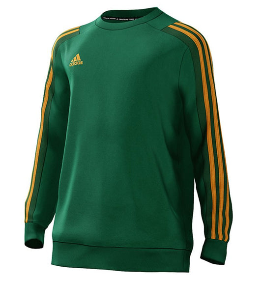 adidas Mi Team 18 Sweat Top - Youth - Bold Green/Dark Green/Collegiate Gold