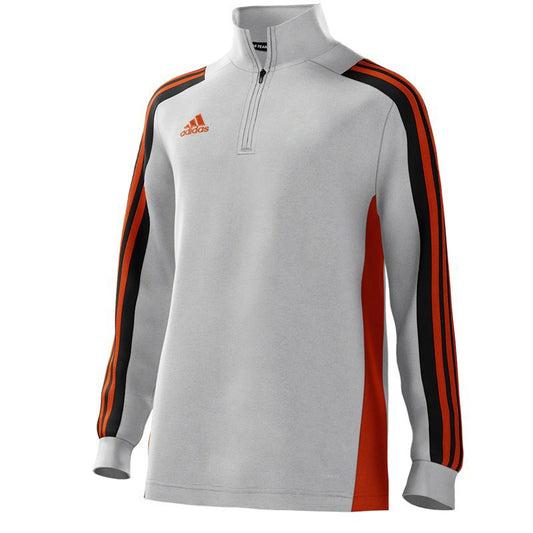 adidas mi Team 18 1/4 Zip Training Top - Youth - Stone/Collegiate Orange/Black