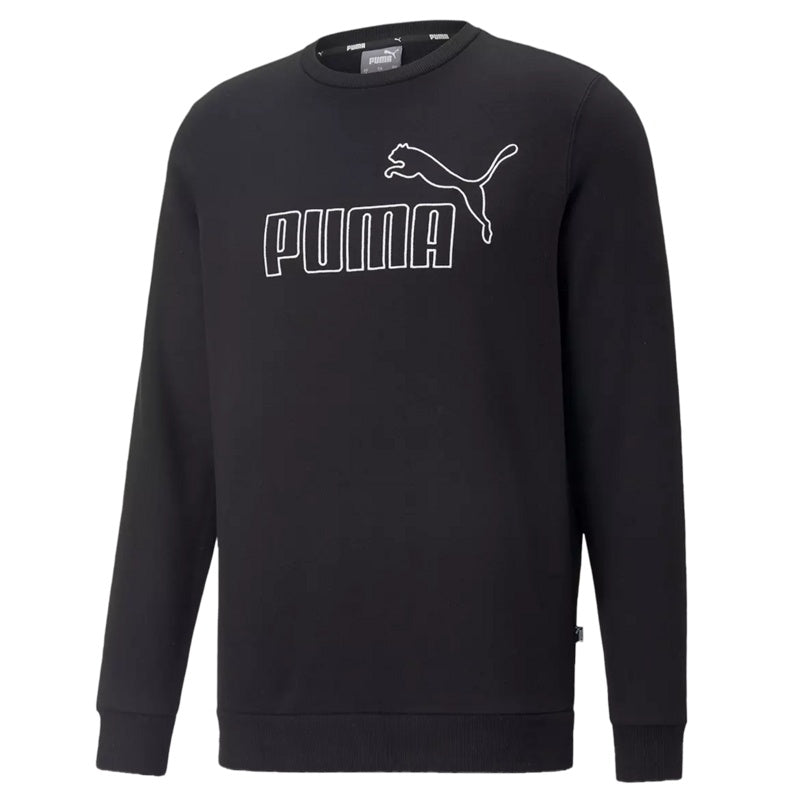 Puma Essentials Elevated Crew FL Sweat Top - Mens - Black